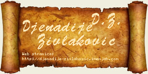 Đenadije Zivlaković vizit kartica